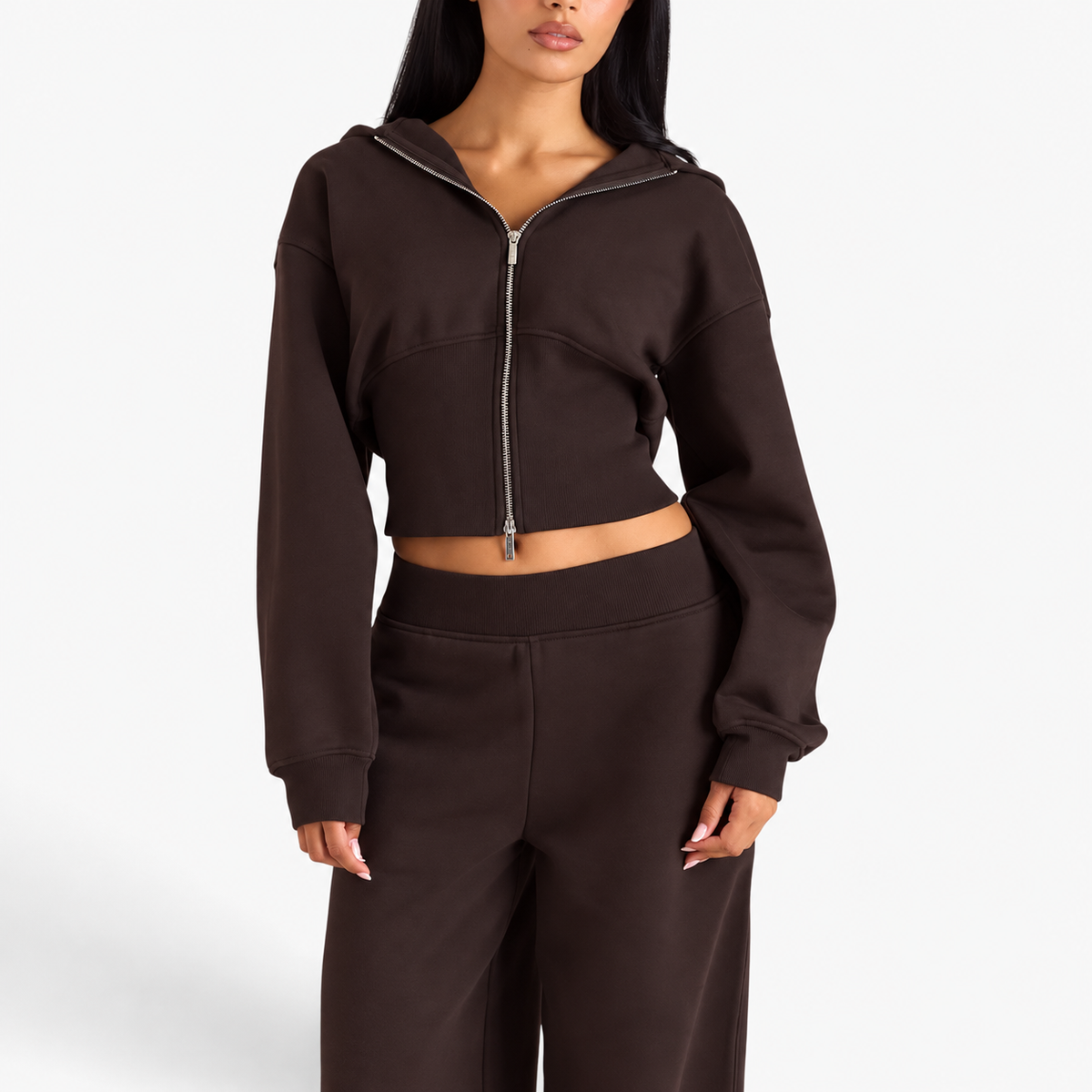 Mirella™ Corset Waist Zip Hoodie