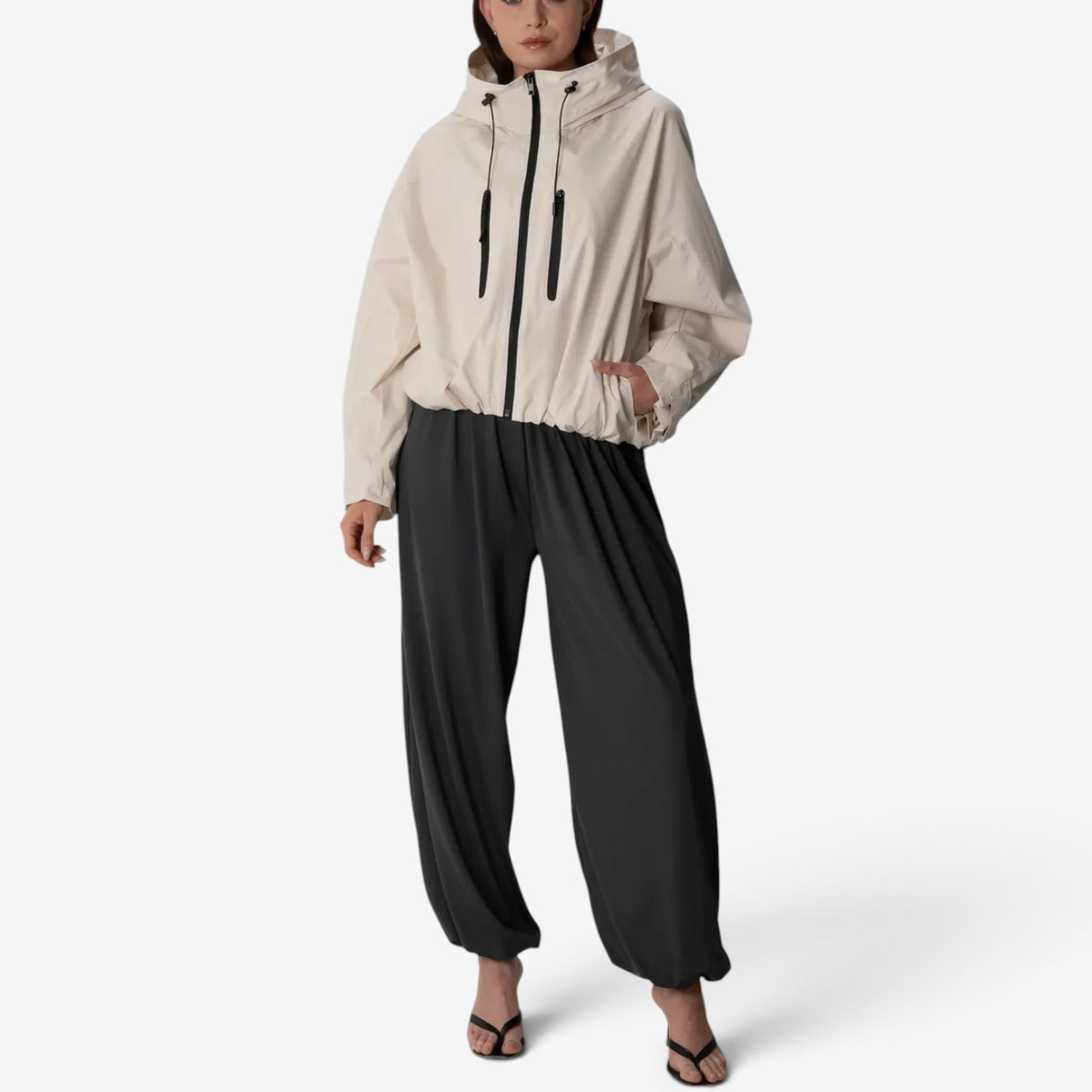 Amara™ Oversized Hooded Windbreaker