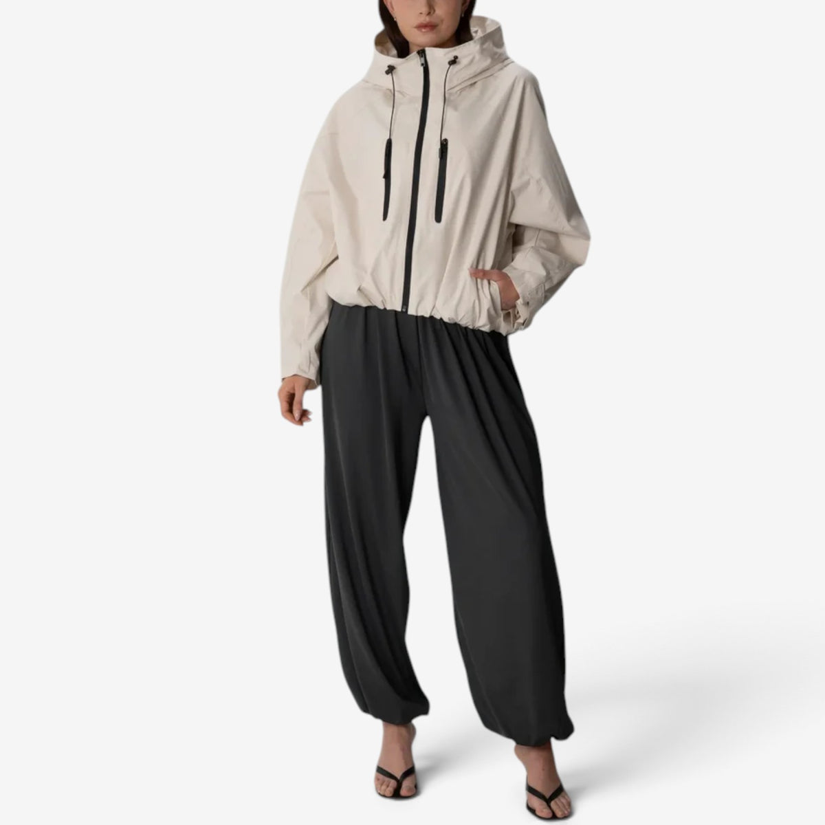 Zelle™ Cropped Hooded Windbreaker