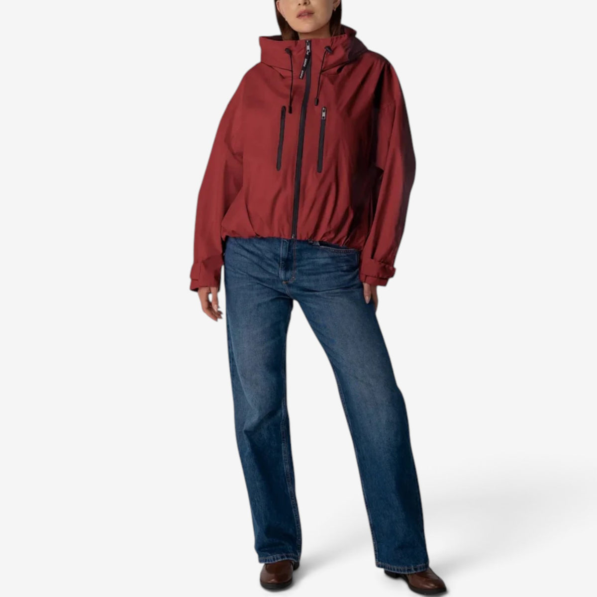 Zelle™ Cropped Hooded Windbreaker