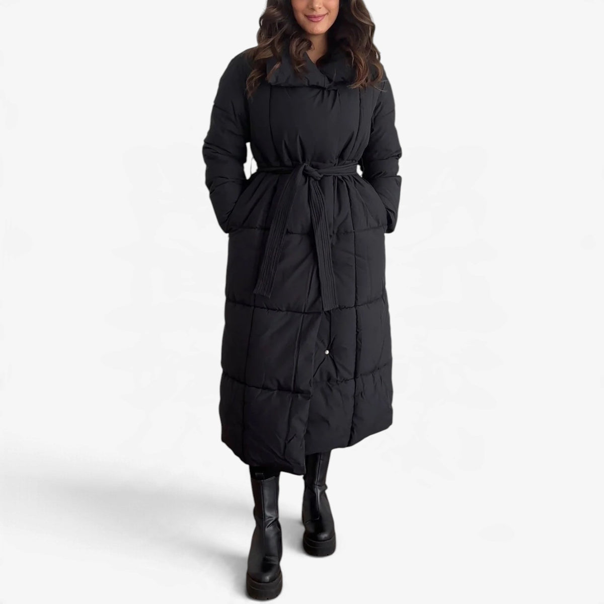 Giovanna™ Belted Longline Puffer Coat