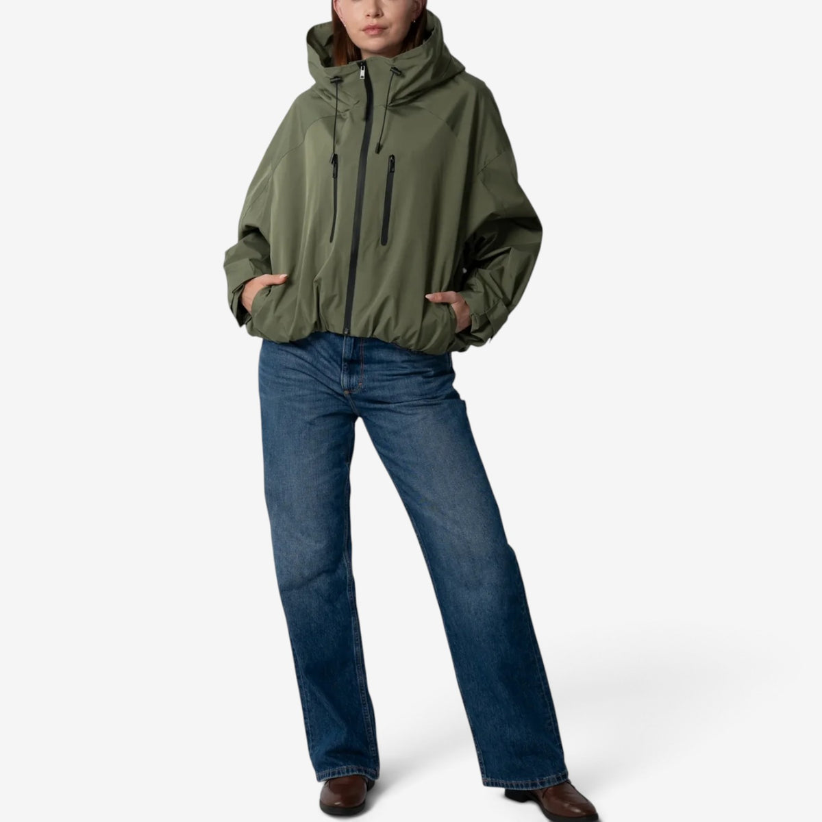 Amara™ Oversized Hooded Windbreaker