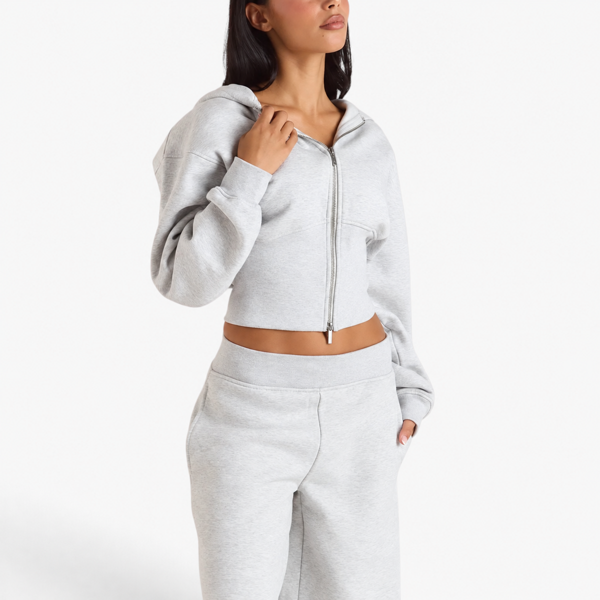 Mirella™ Corset Waist Zip Hoodie