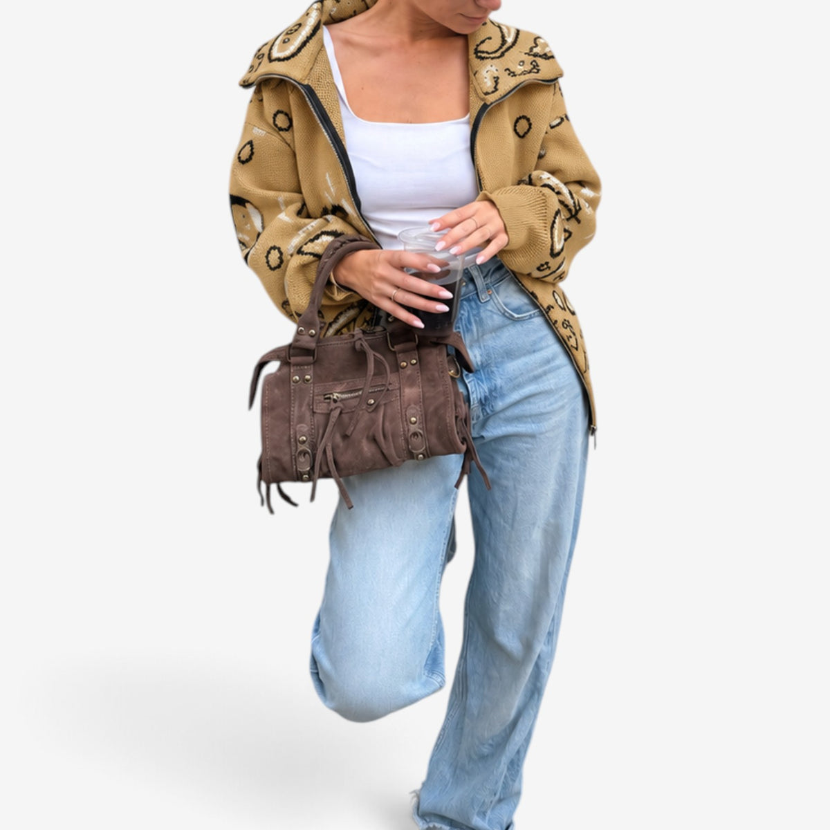 Noelle™ Full-Zip Statement Knit Cardigan