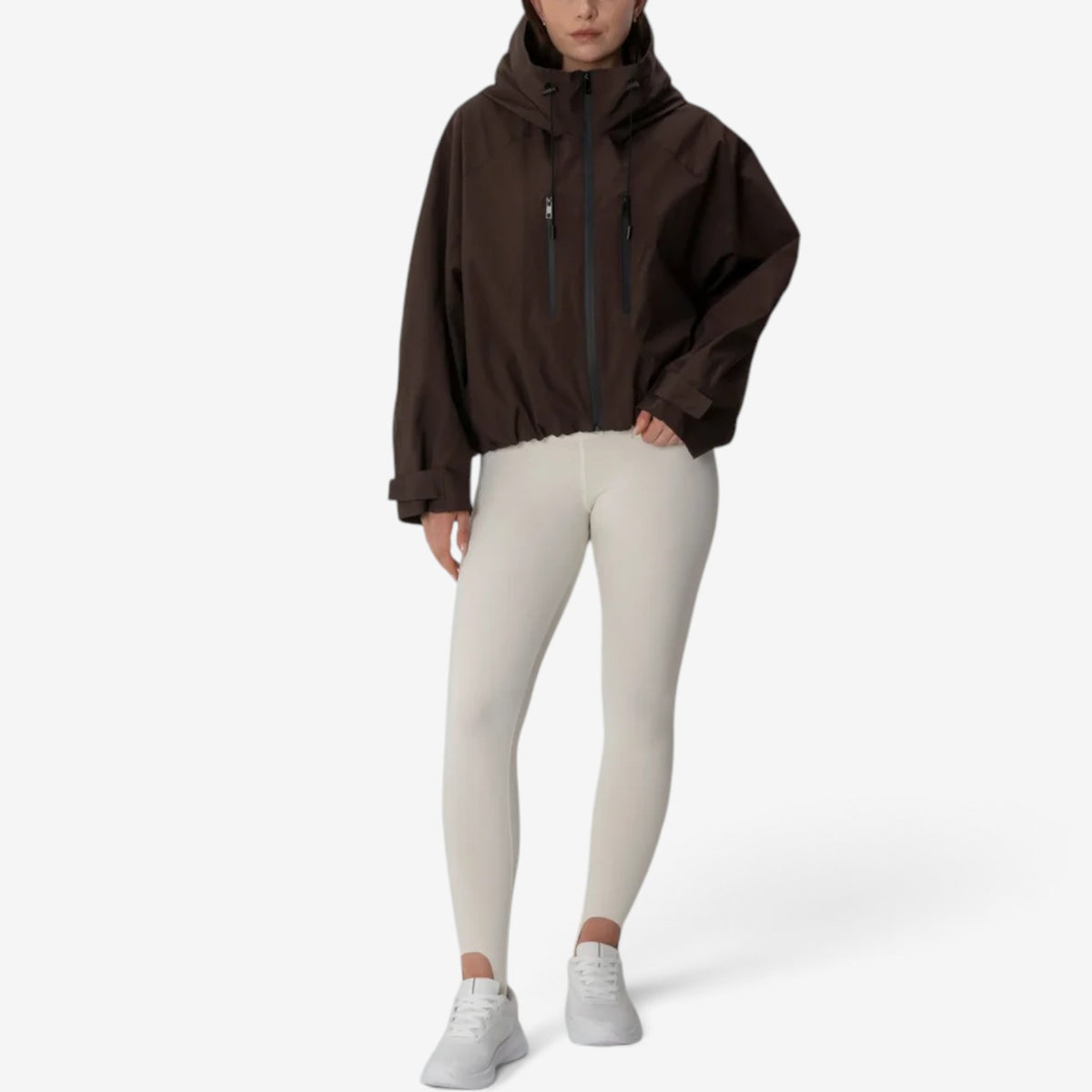 Zelle™ Cropped Hooded Windbreaker