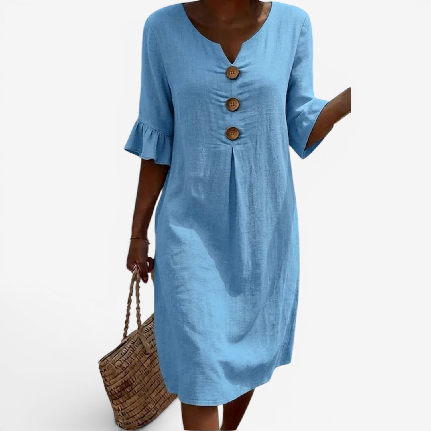 Adelaine™ Midi dress with buttons