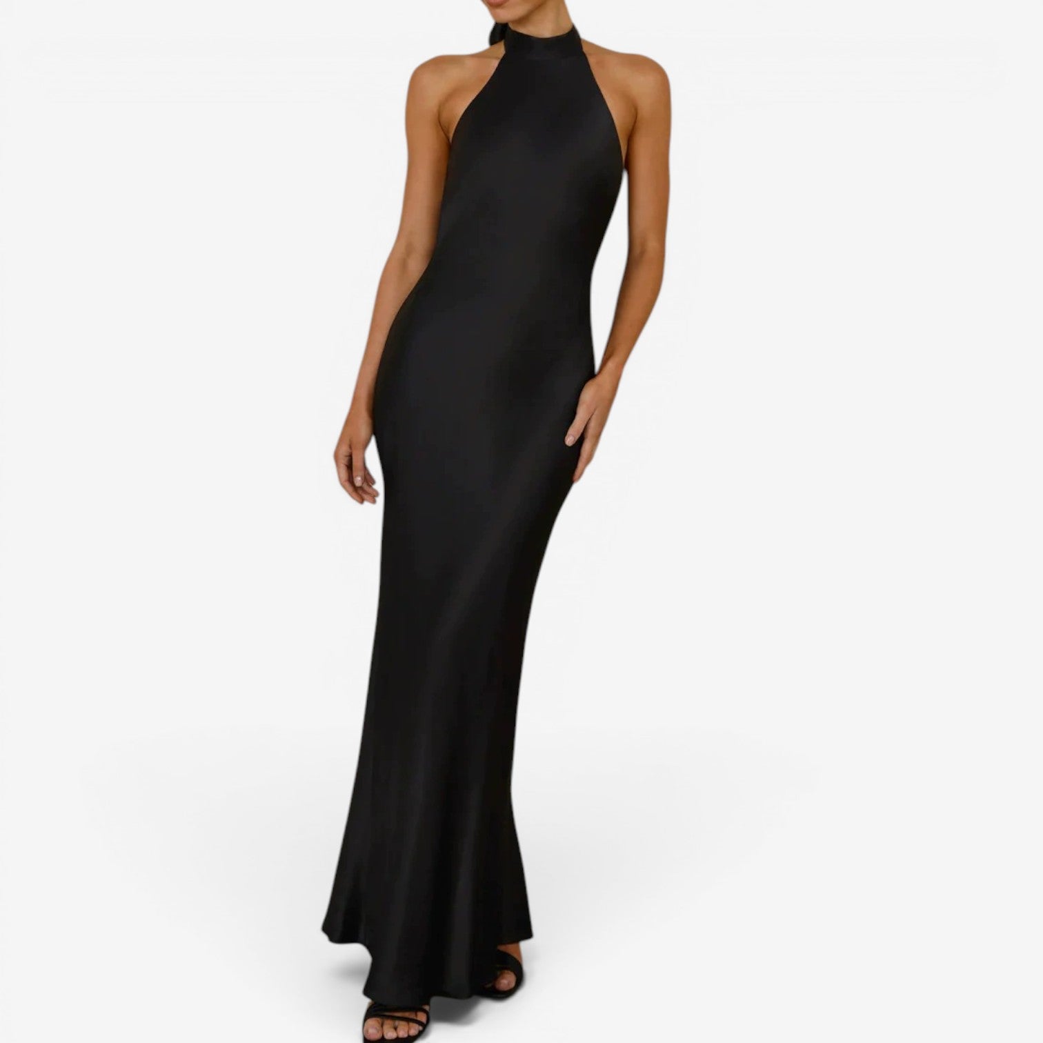 Veya™ Long satin dress