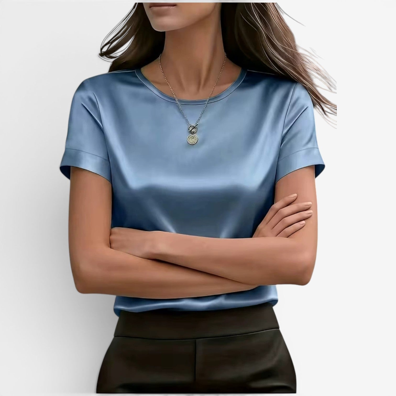Adina™ Elegant satin T-shirt