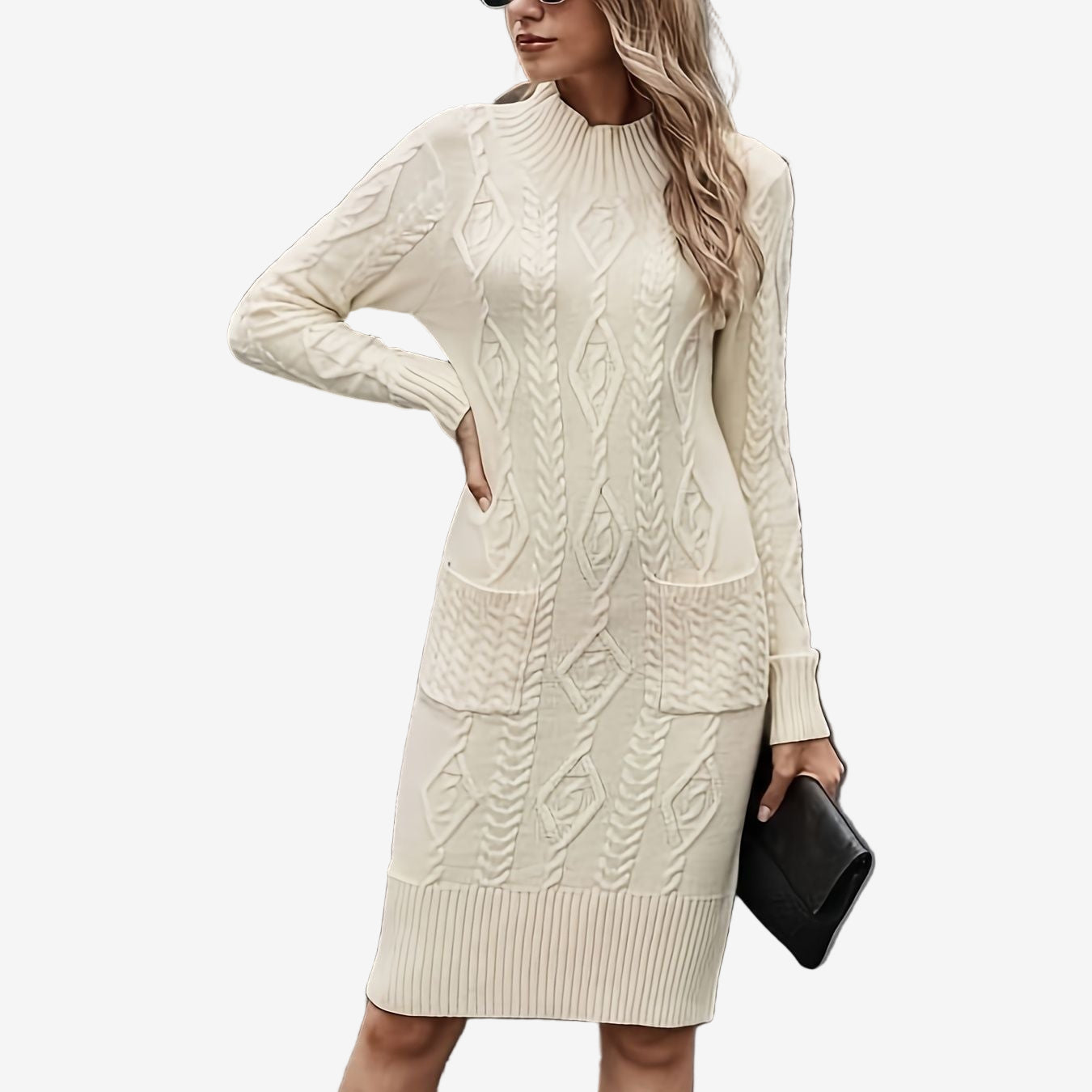 Amina™ Elegant Sweater Dress