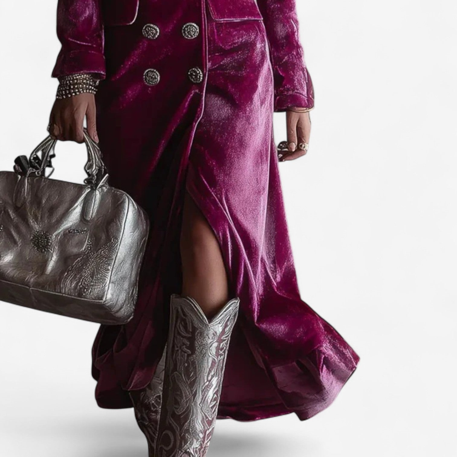 Virginie™ Velvet Wrap Dress