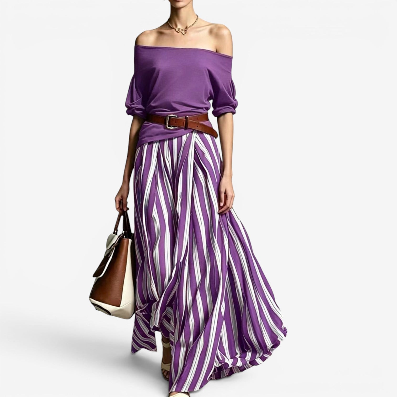 Cindy™ Striped skirt and top set