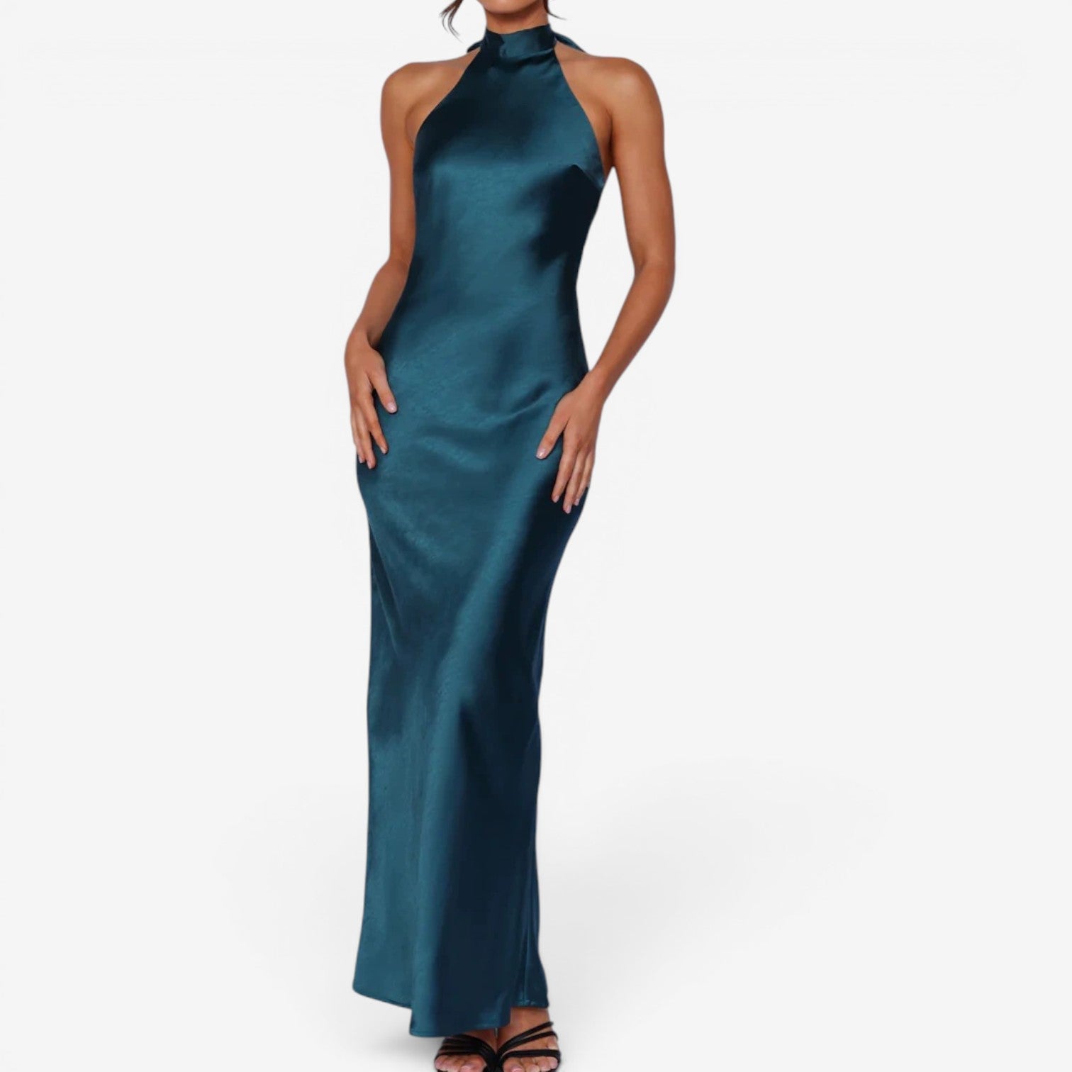 Veya™ Long satin dress