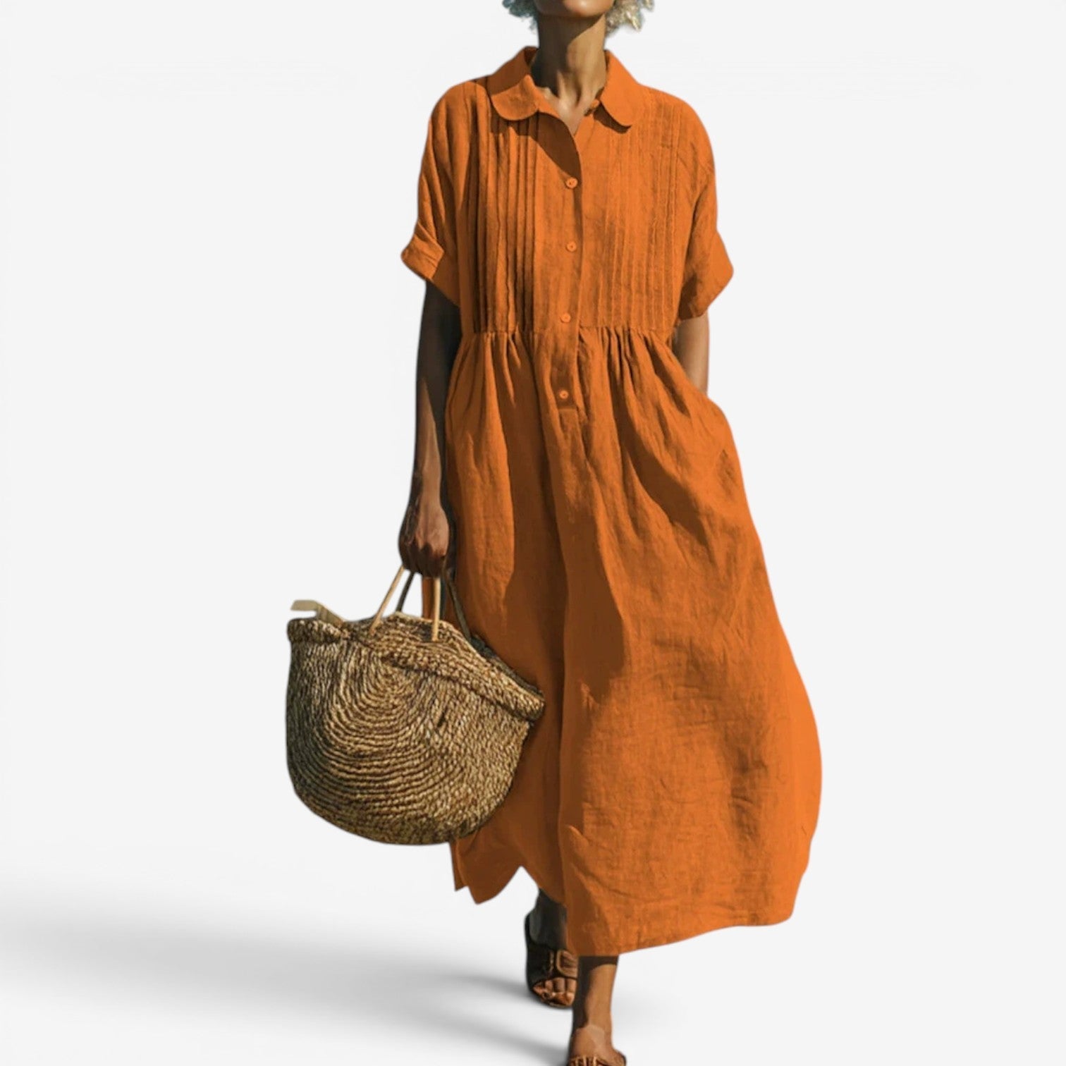 Eliana™ Midi shirt dress