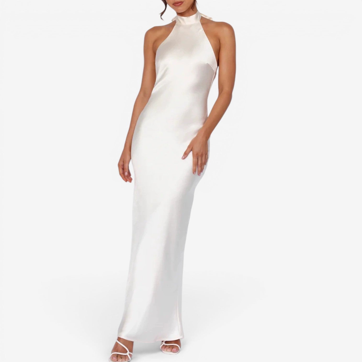 Veya™ Long satin dress