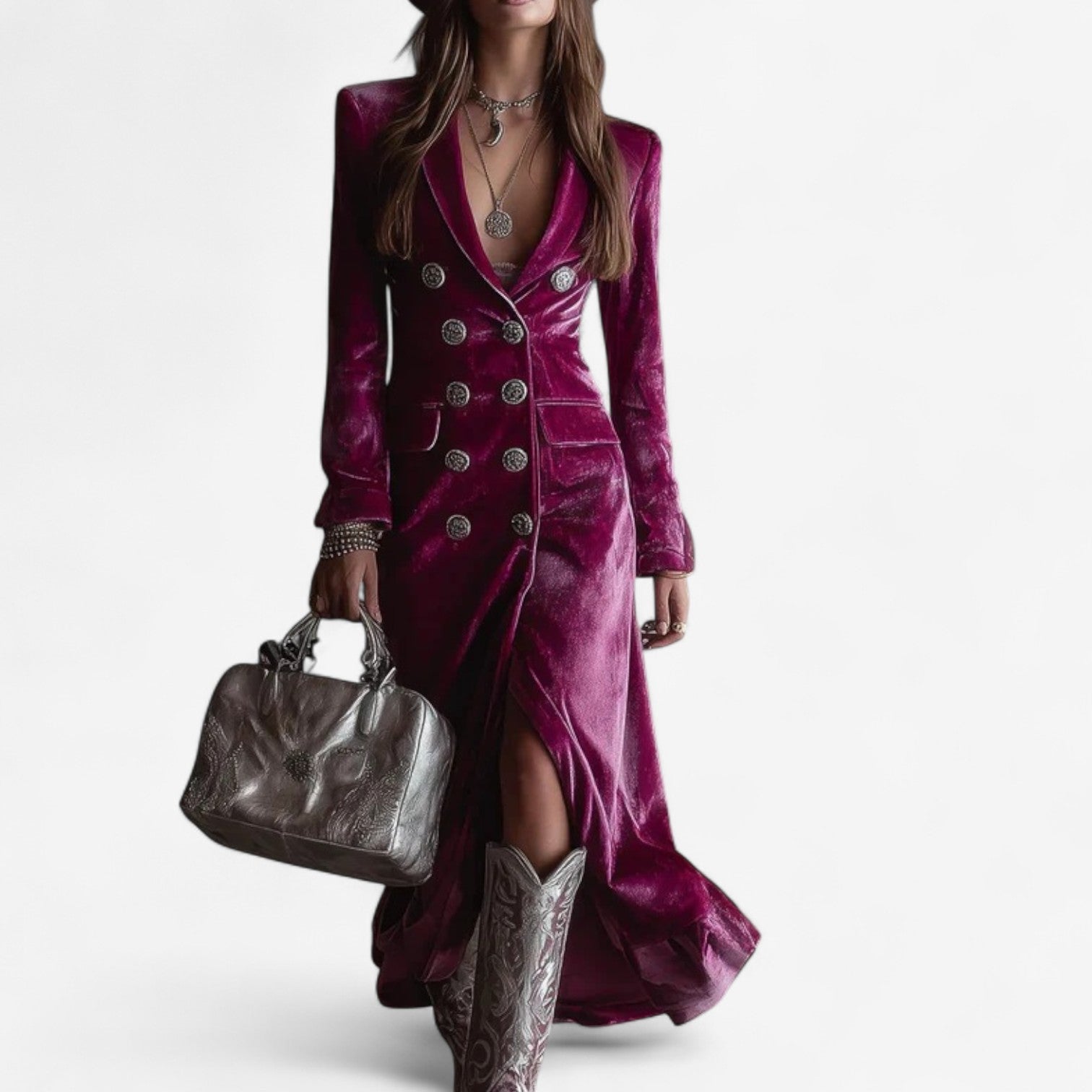 Virginie™ Velvet Wrap Dress