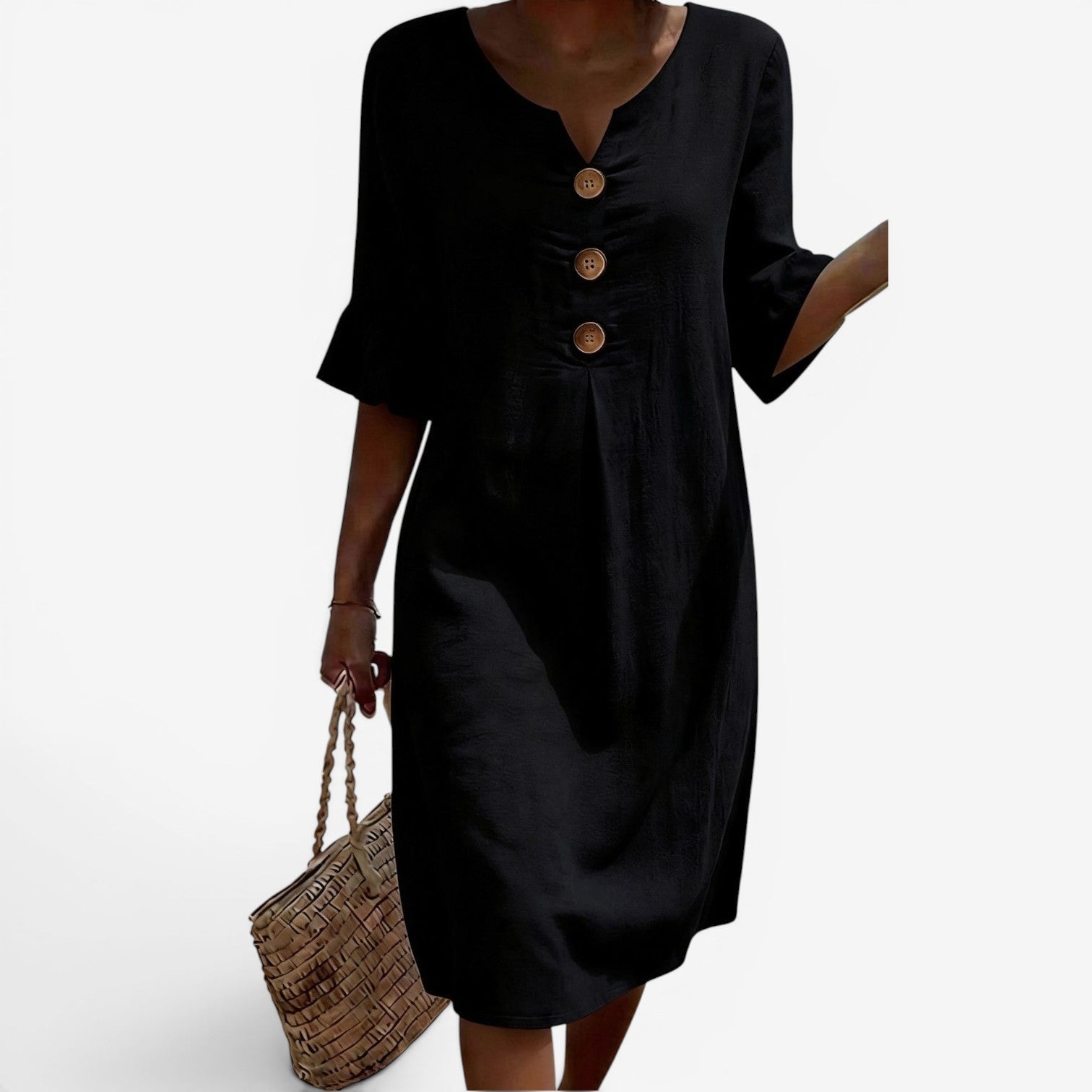 Adelaine™ Midi dress with buttons