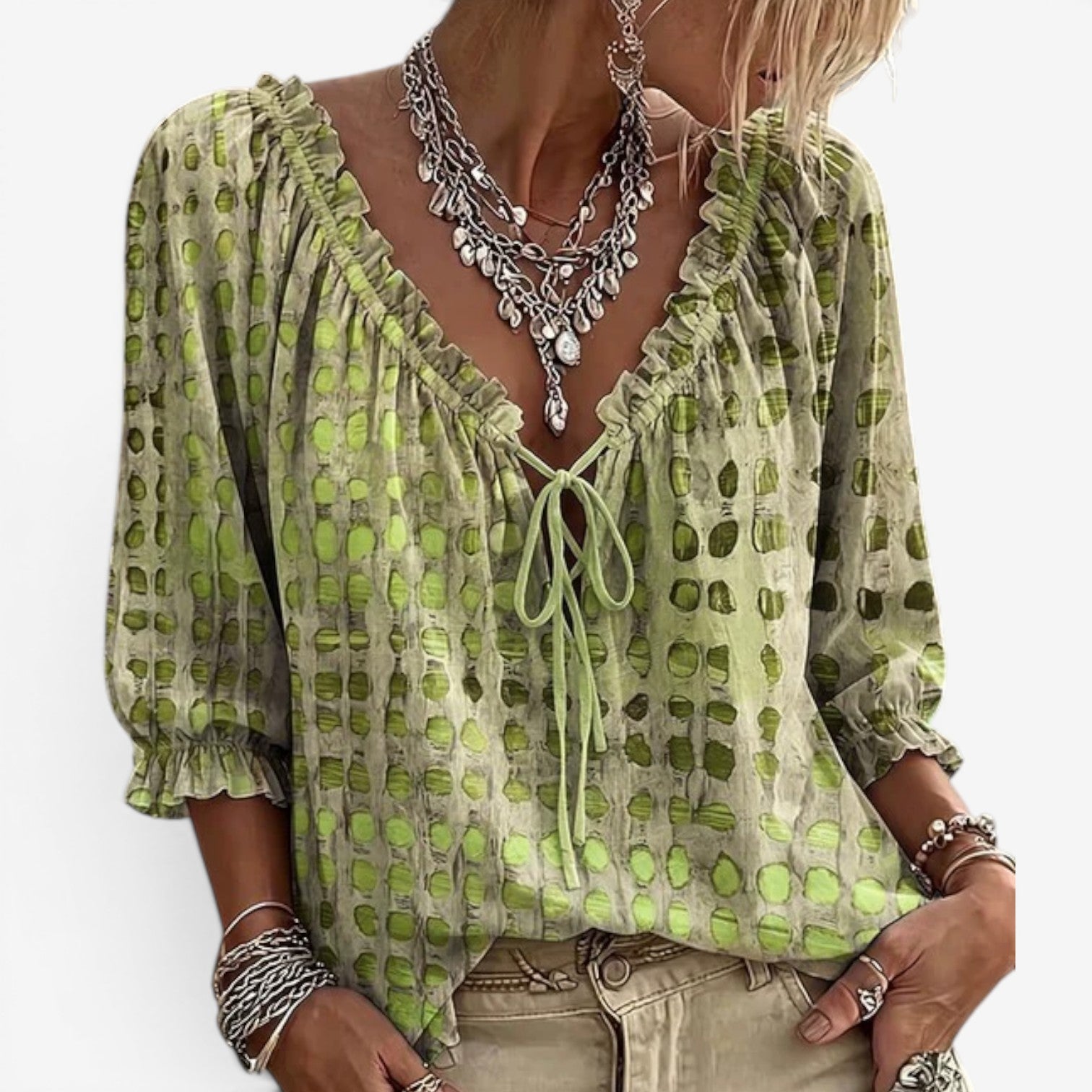 Ellena™ Boho chic blouse