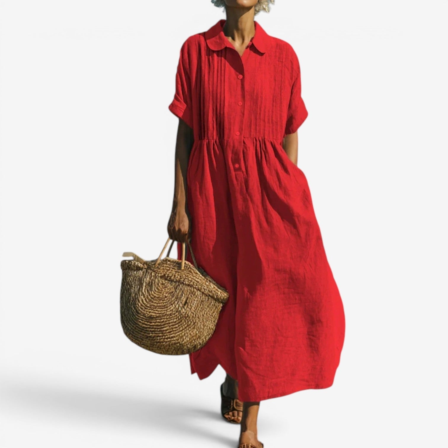 Eliana™ Midi shirt dress