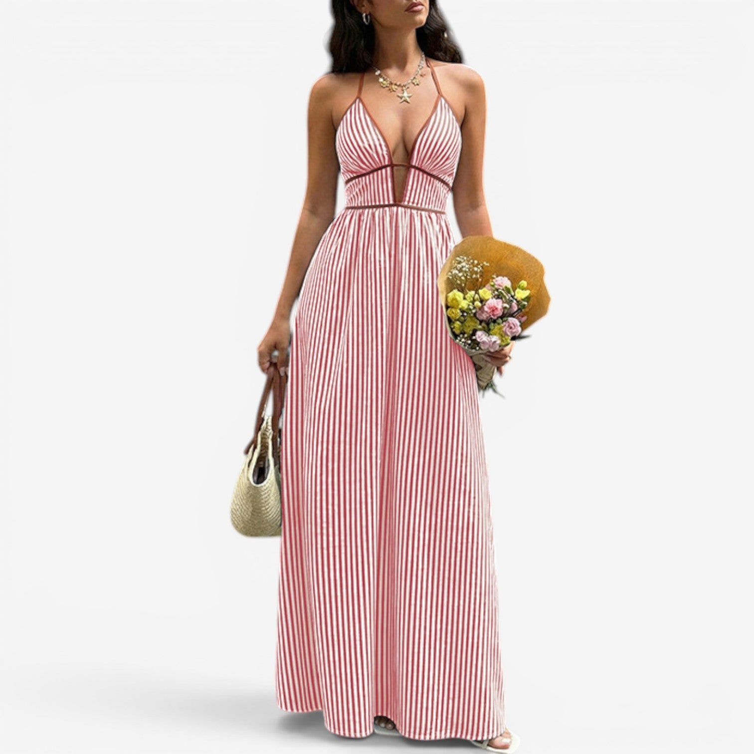 Maureen™ Long striped dress