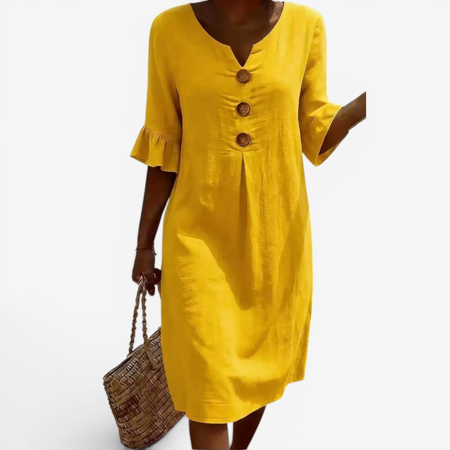 Adelaine™ Midi dress with buttons