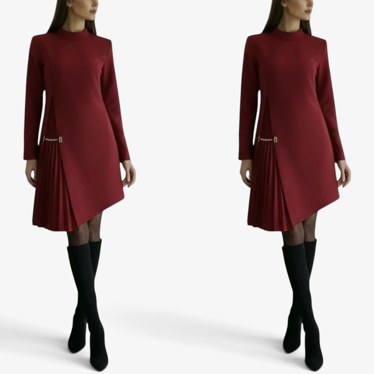 Apolline™ Asymmetric Midi Dress