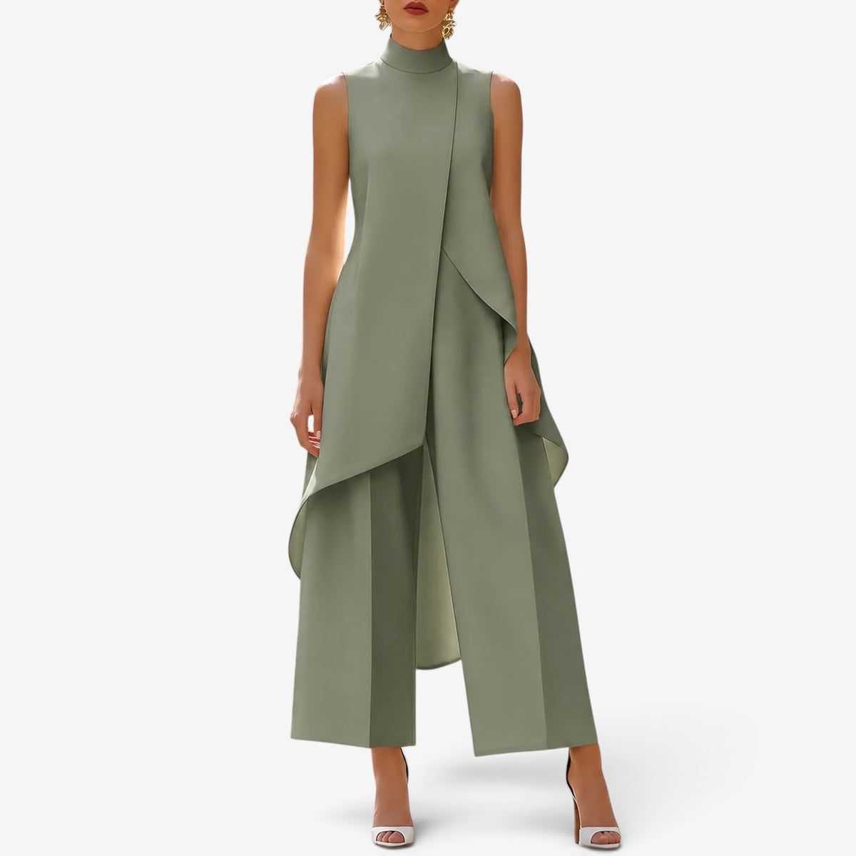 Selena™ Draped Sculptural Jumpsuit
