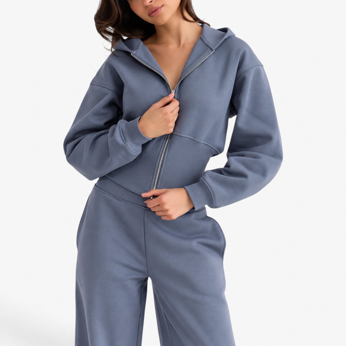 Mirella™ Corset Waist Zip Hoodie