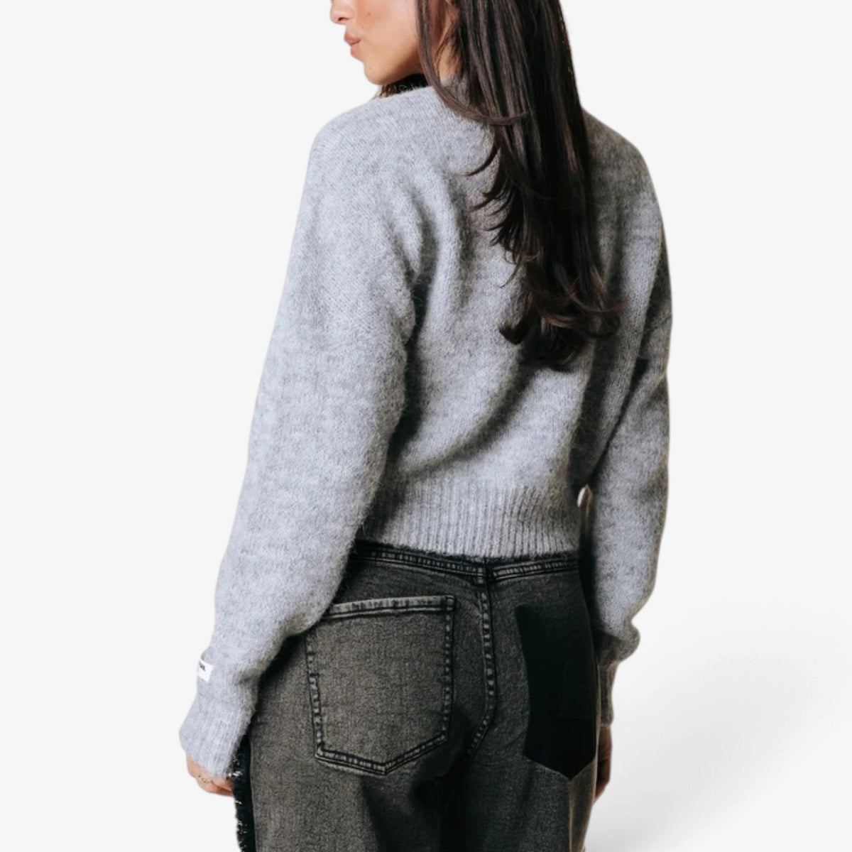 Mireille™ Cropped Button-Front Cardigan