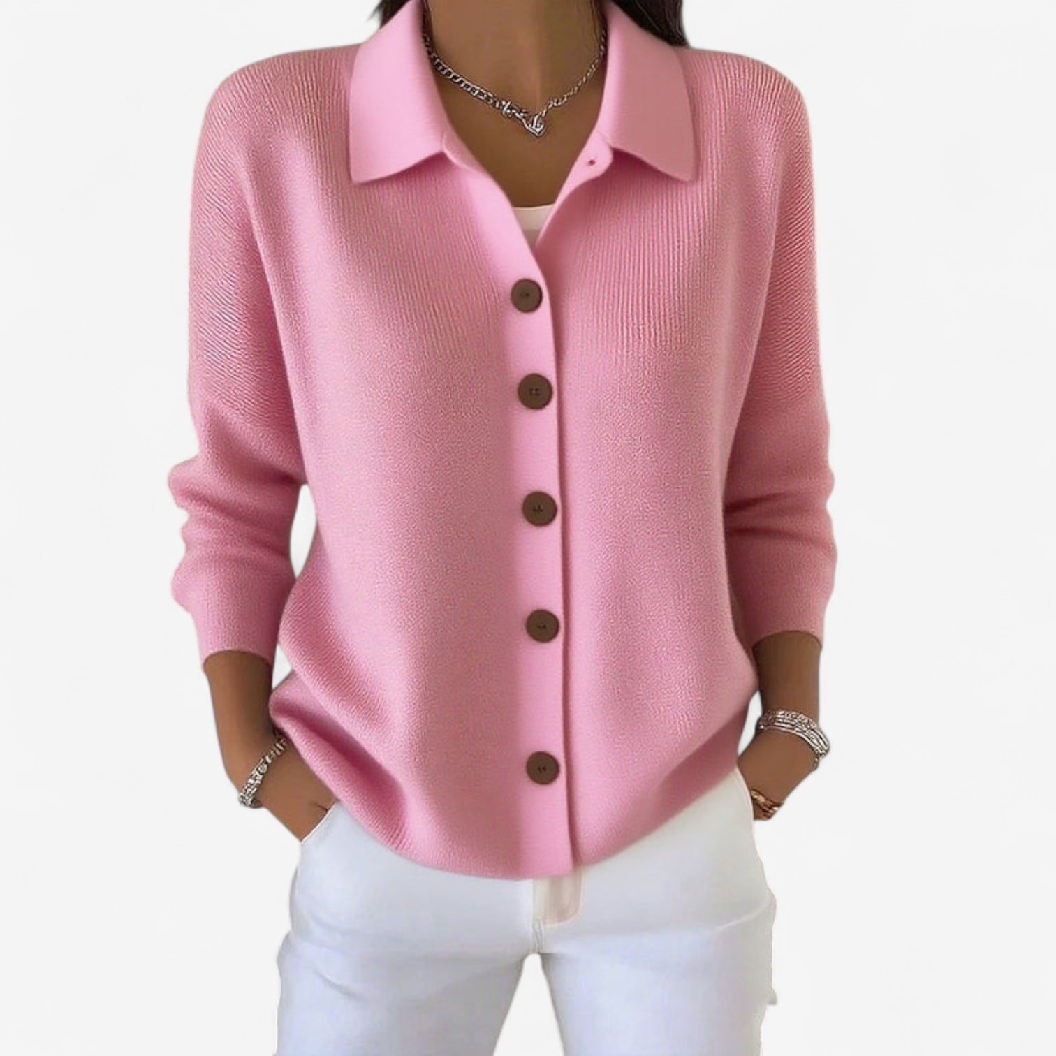 Adrienne™ Elegant Buttoned Jacket