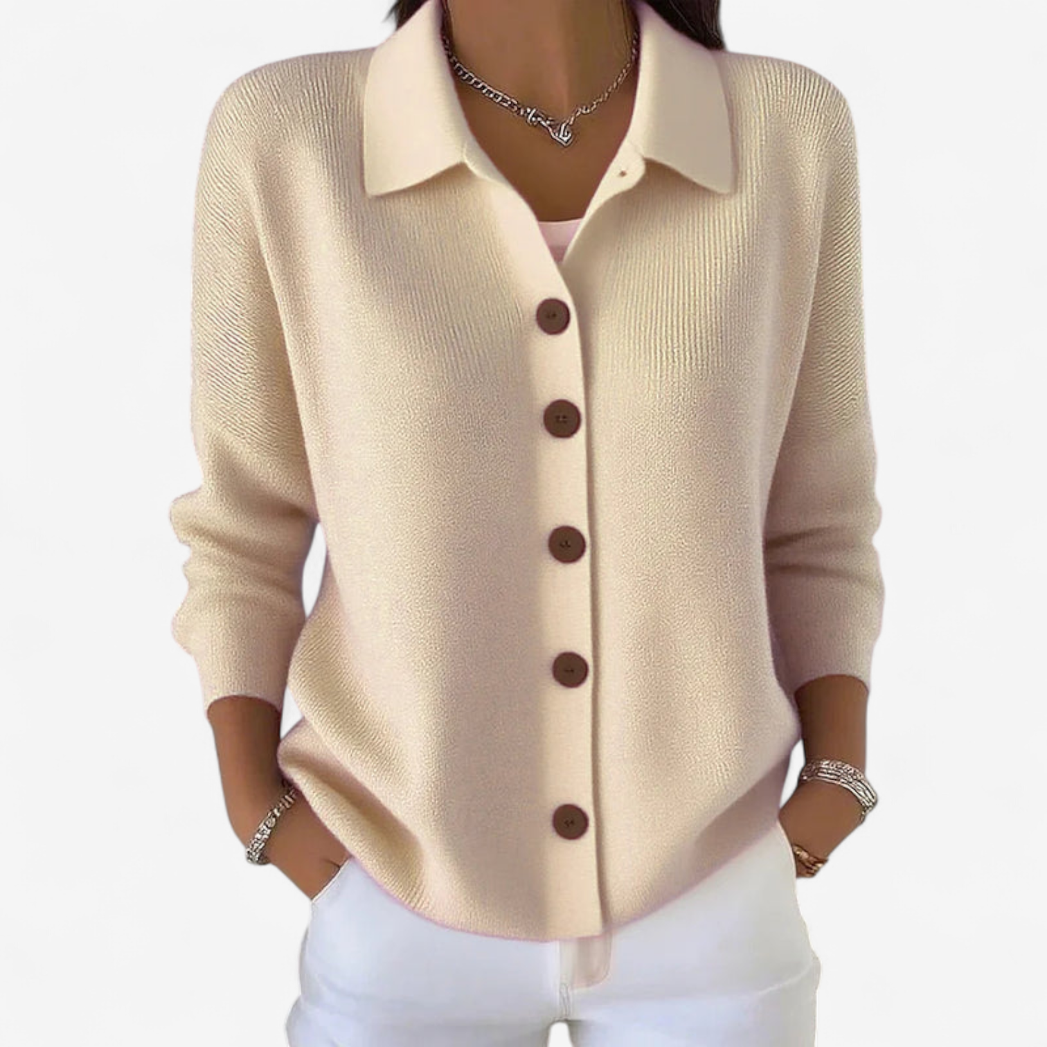 Adrienne™ Elegant Buttoned Jacket