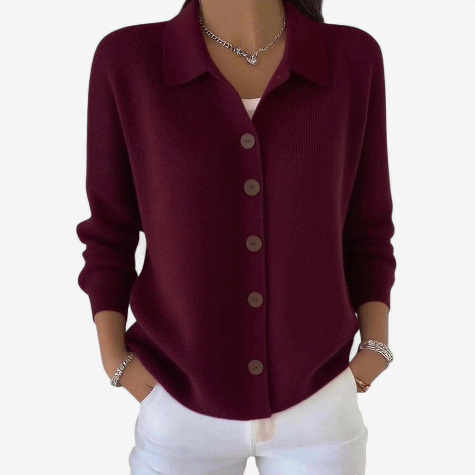 Adrienne™ Elegant Buttoned Jacket