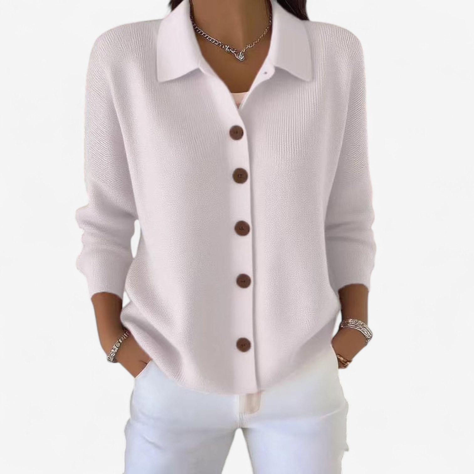 Adrienne™ Elegant Buttoned Jacket