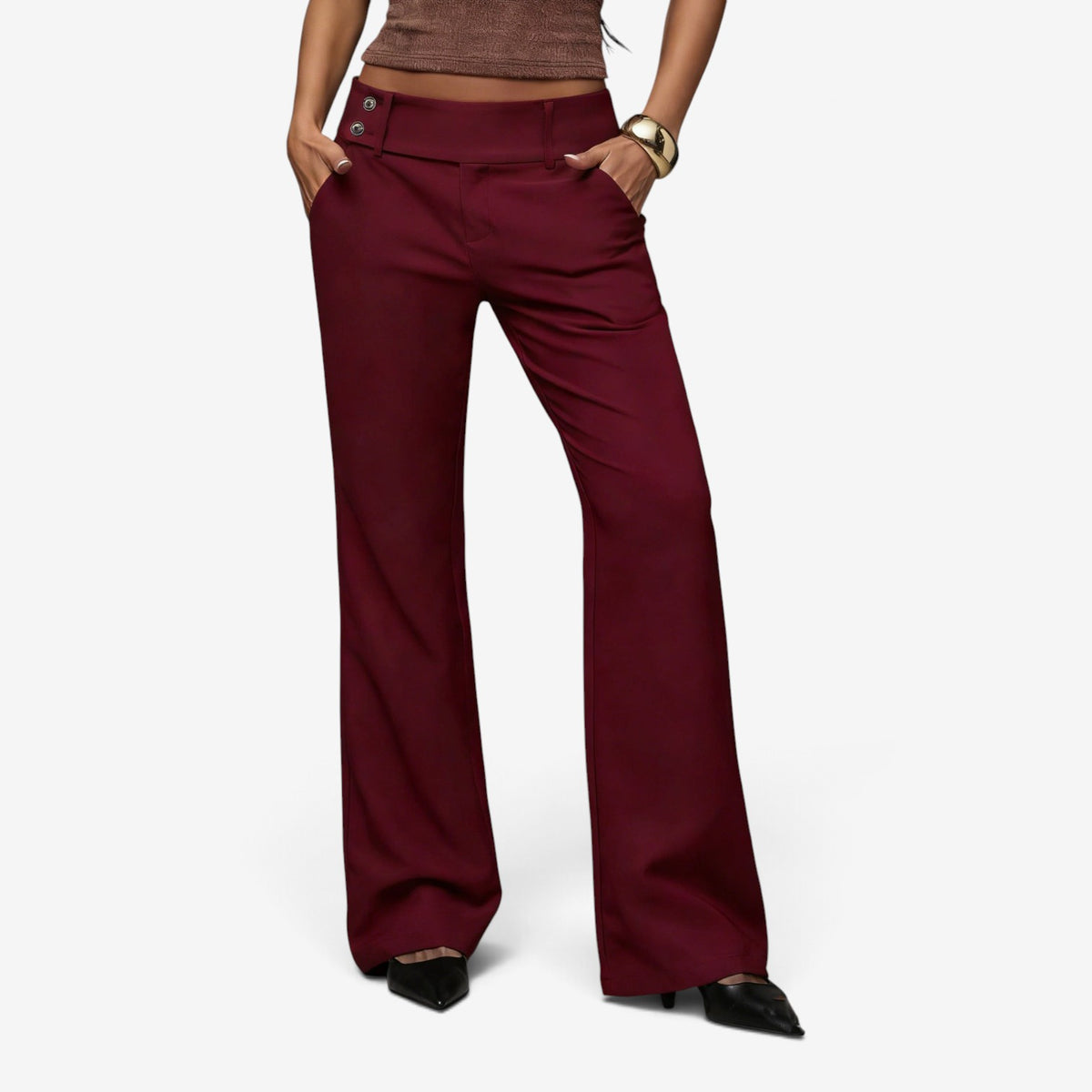 Cleo™ Structured High-Rise Trousers