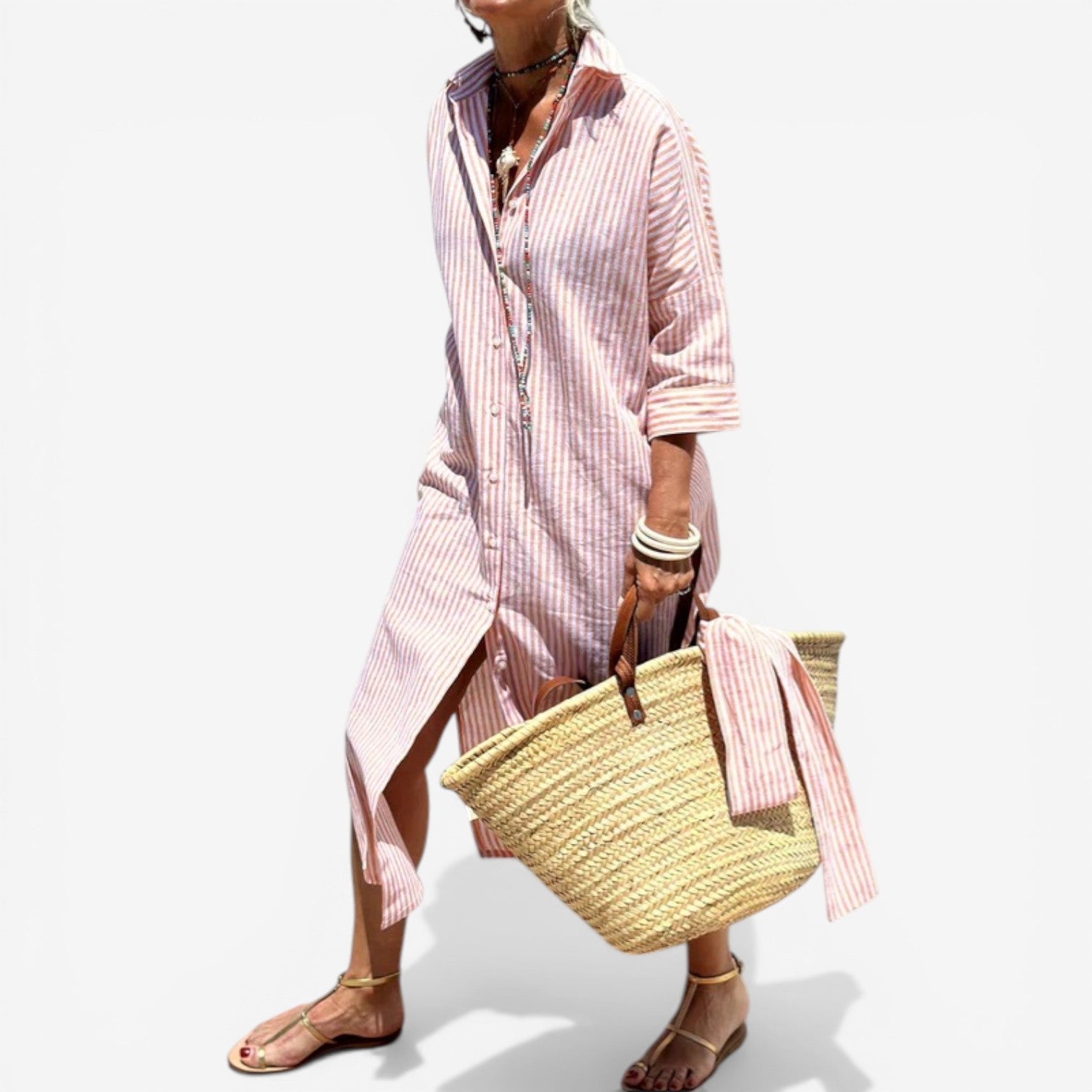 Chiara™ Flowy Dress with Buttons