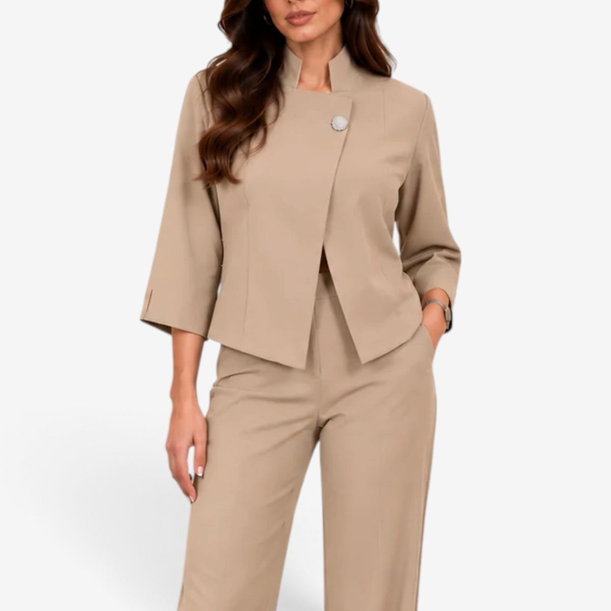 Maristelle™ Minimalist Asymmetric Blazer