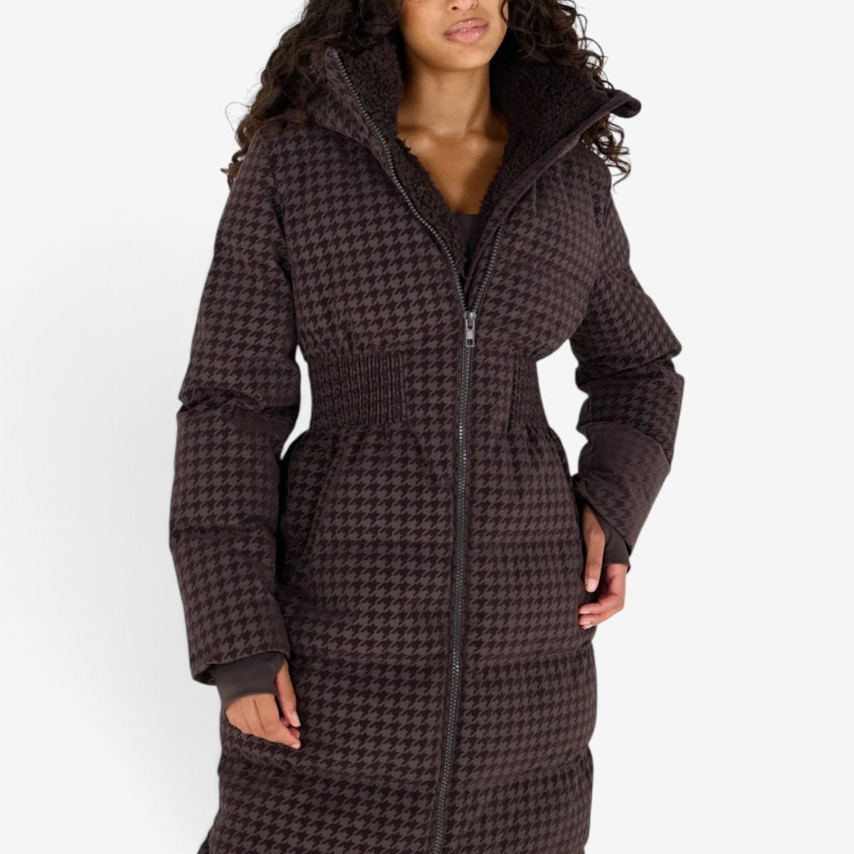 Lucia™ Smocked Waist Puffer Jacket