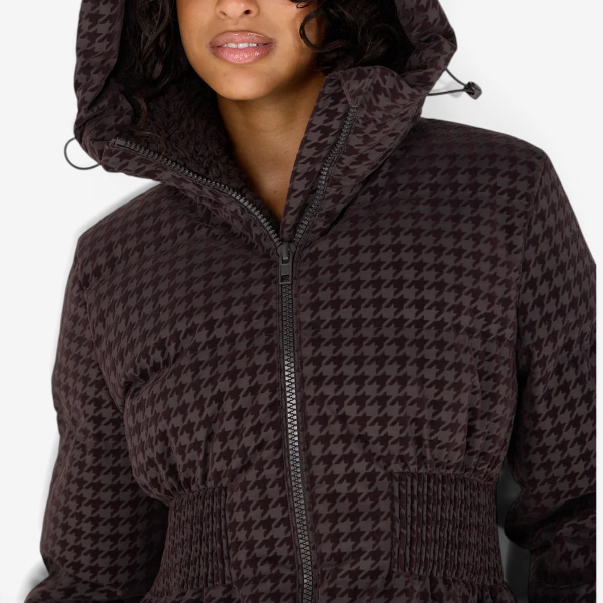 Lucia™ Smocked Waist Puffer Jacket