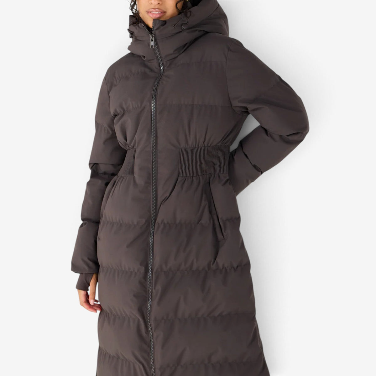 Lucia™ Smocked Waist Puffer Jacket