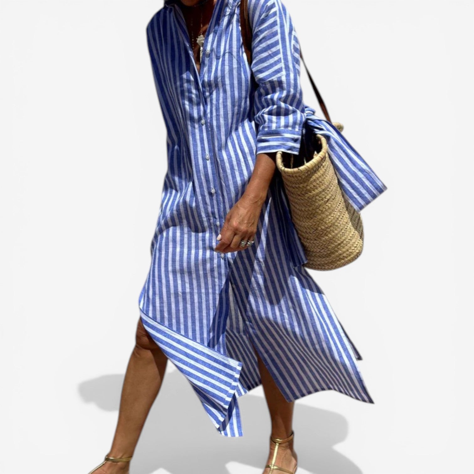 Chiara™ Flowy Dress with Buttons