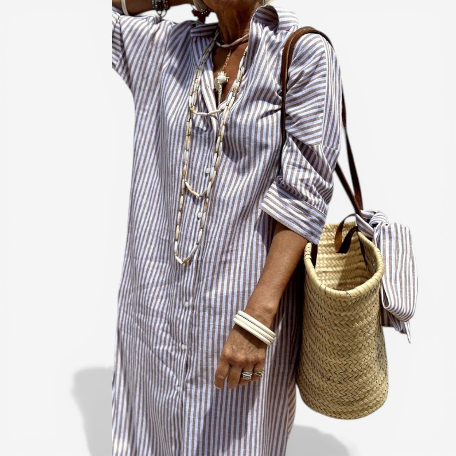 Chiara™ Flowy Dress with Buttons
