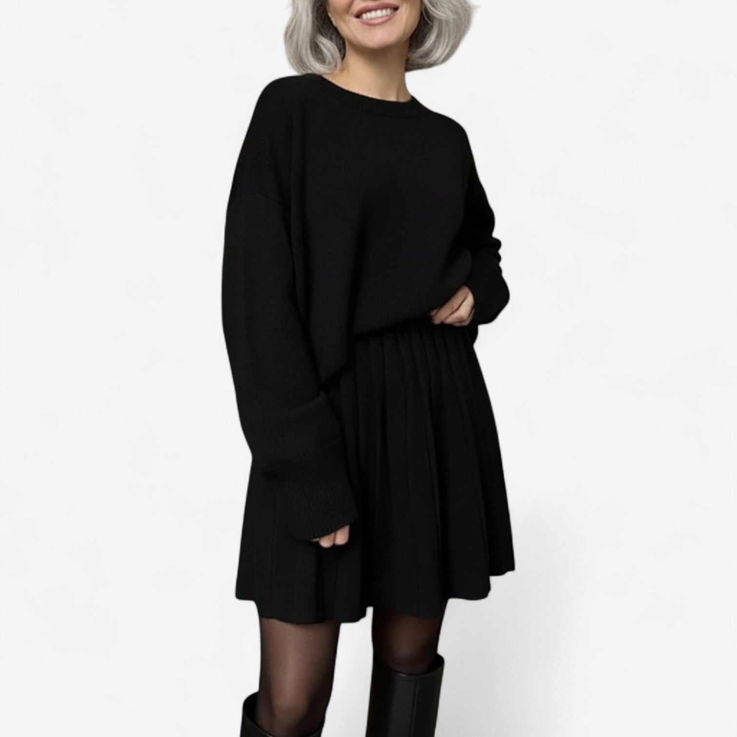 Marie™ Pleated Sweater Set