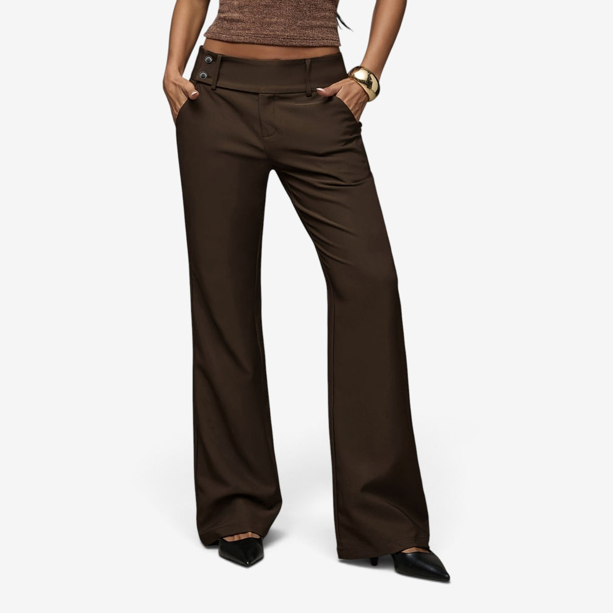 Cleo™ Structured High-Rise Trousers