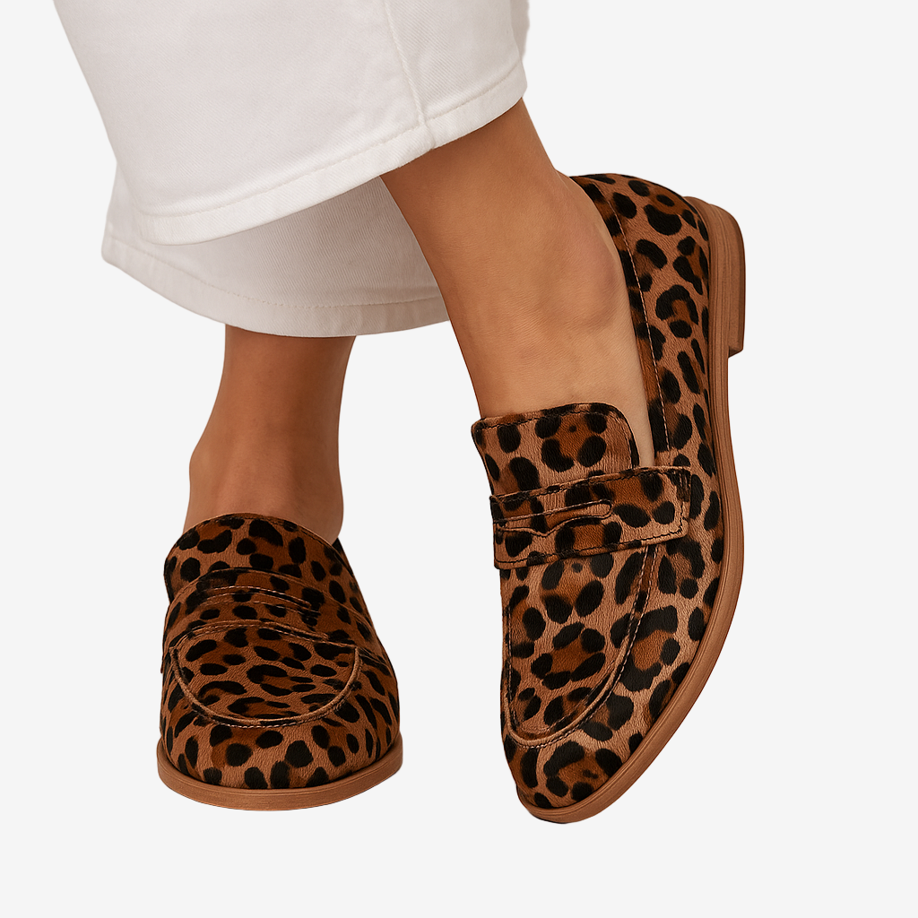 Elaine™ Leopard print loafers