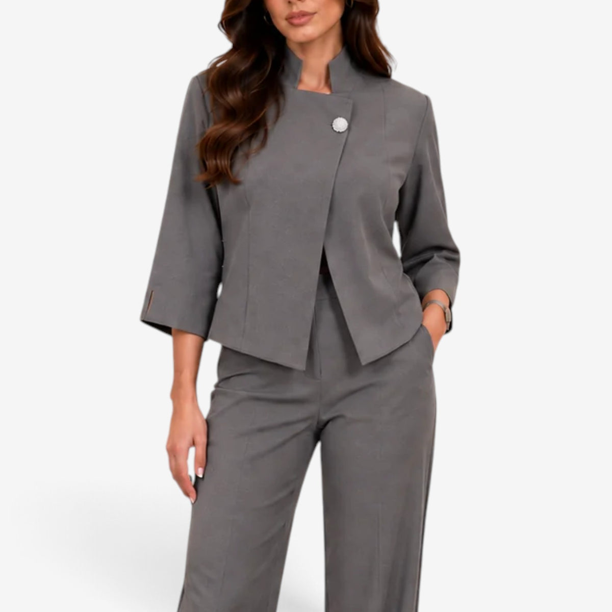 Maristelle™ Minimalist Asymmetric Blazer