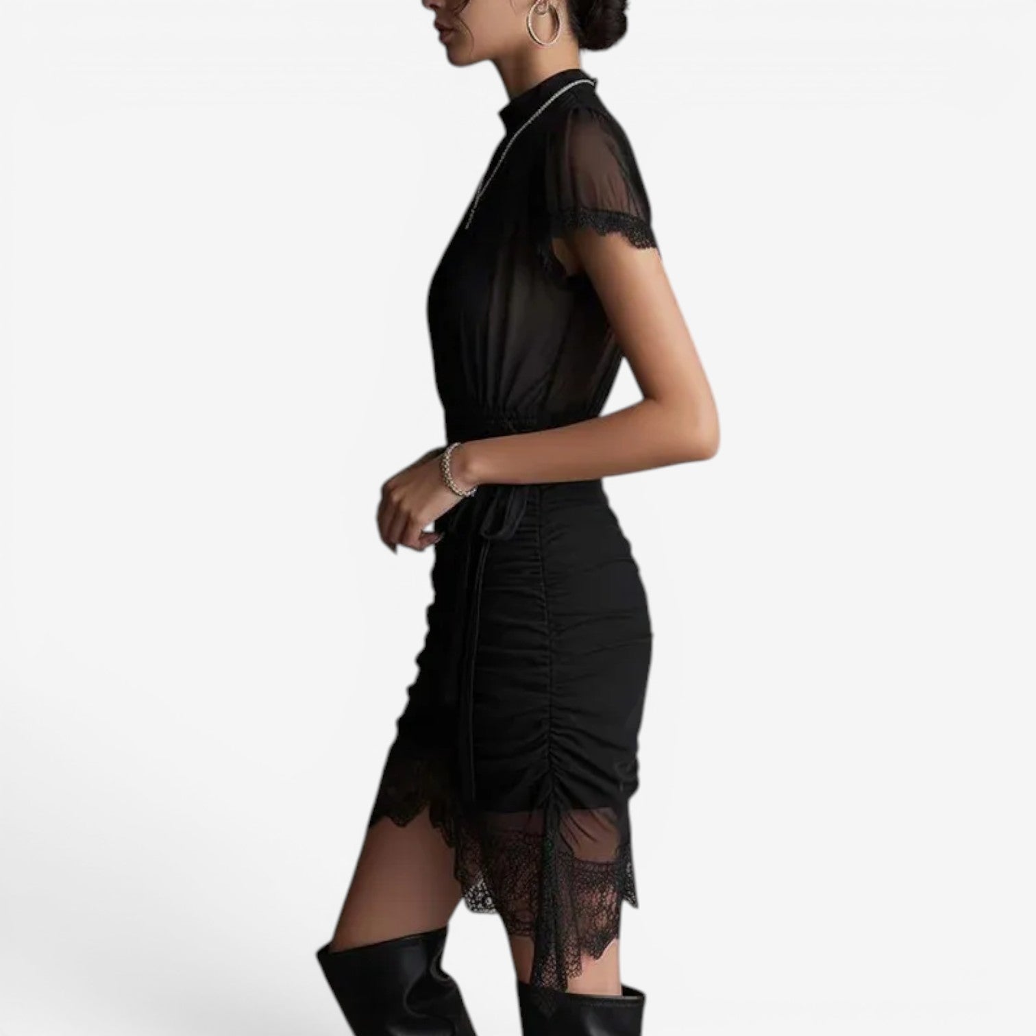 Naela™ Short draped dress