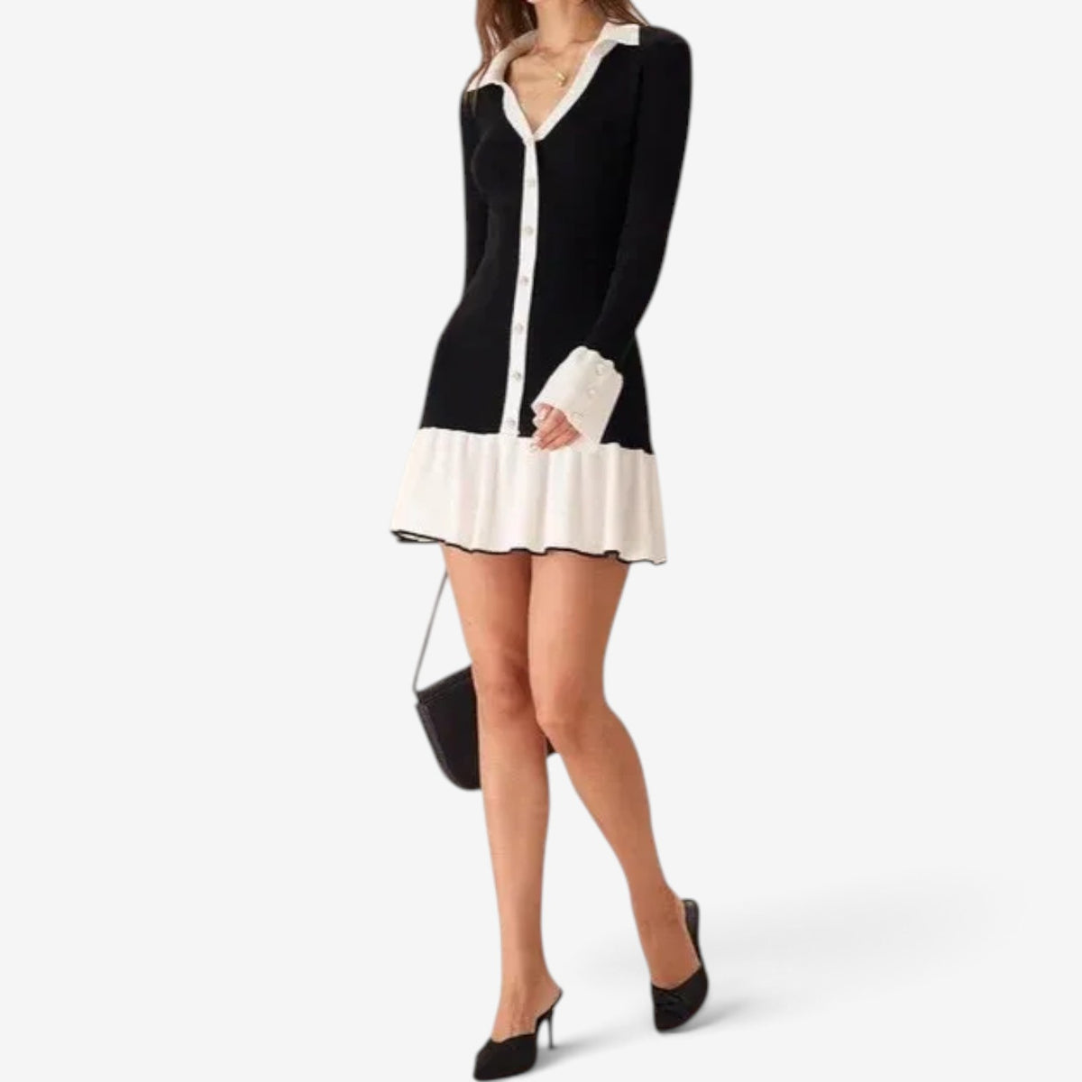 Guilla™ Ribbed knit mini dress