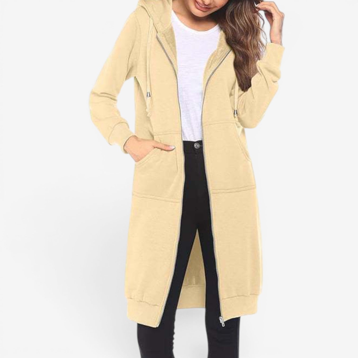 Carah™ Long cardigan sweatshirt