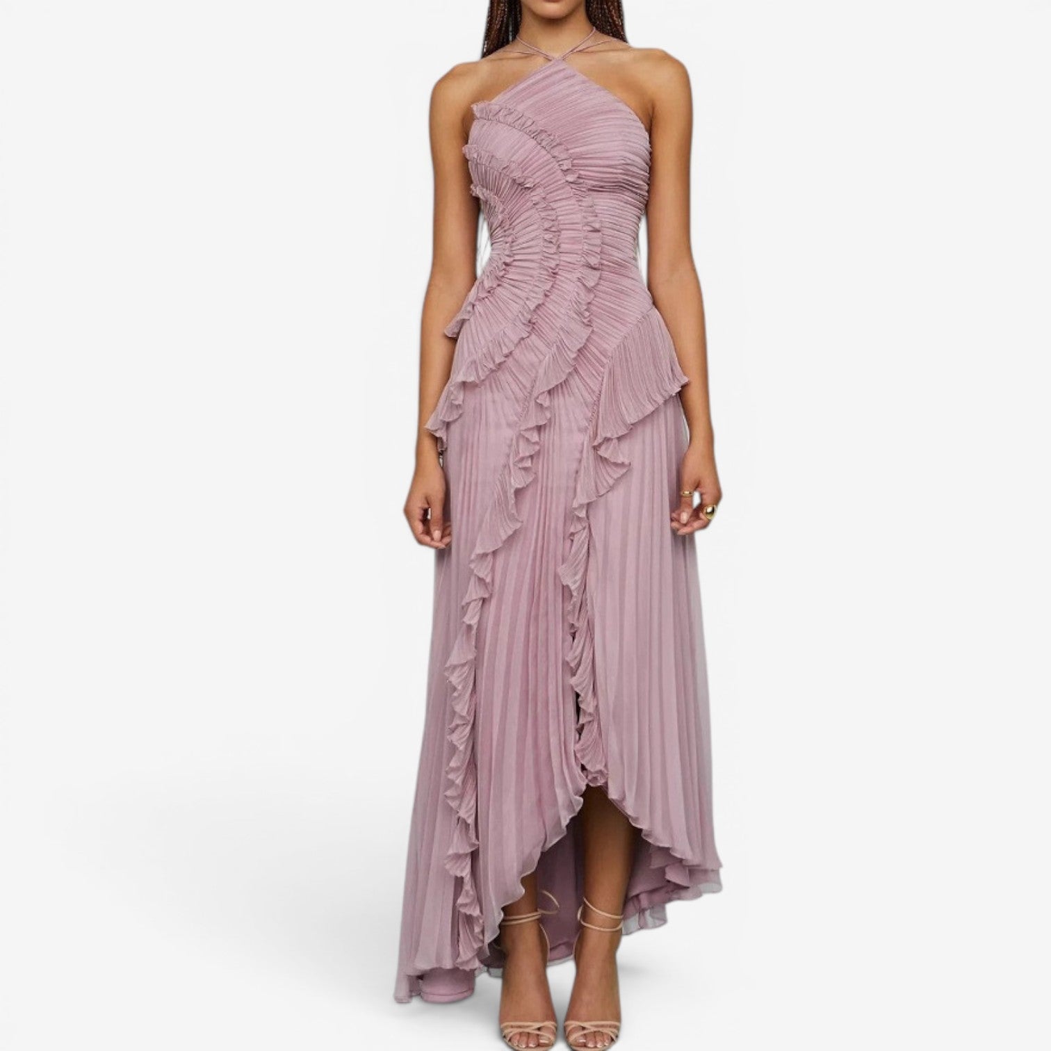 Amora™ Long pleated dress