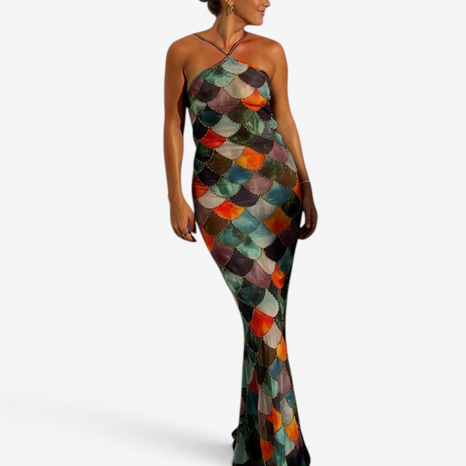 Rylee™ Long printed dress