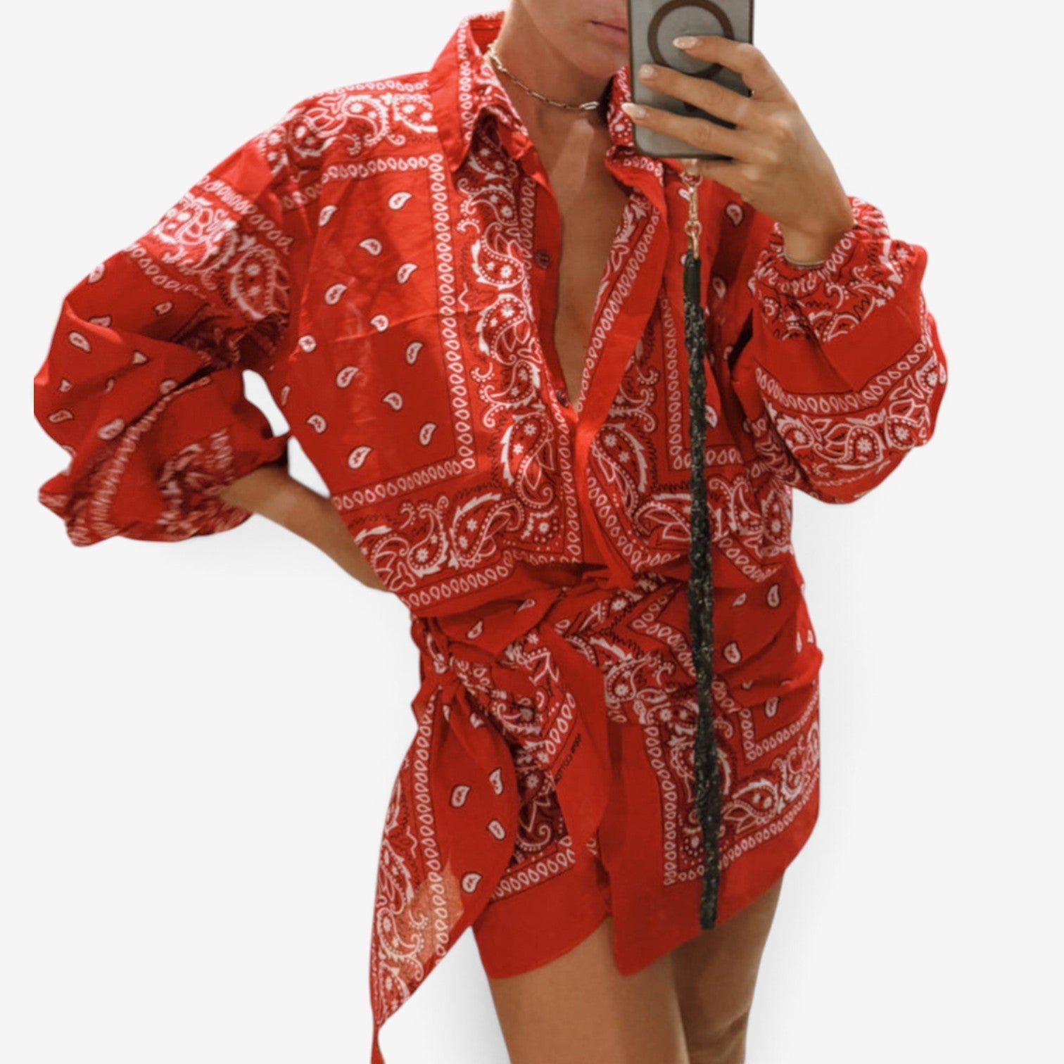 Gina™ Oversized shirt cover-up